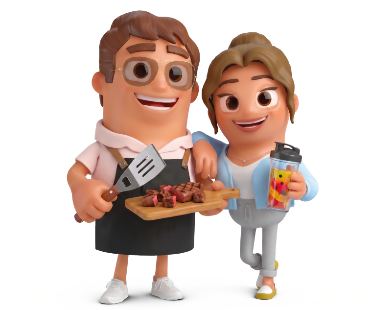 Personajes de la campaña Happy Time